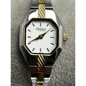 Caravelle by Bulova 45L54 Ladies Watch New Battery 19MM 6.5" H94